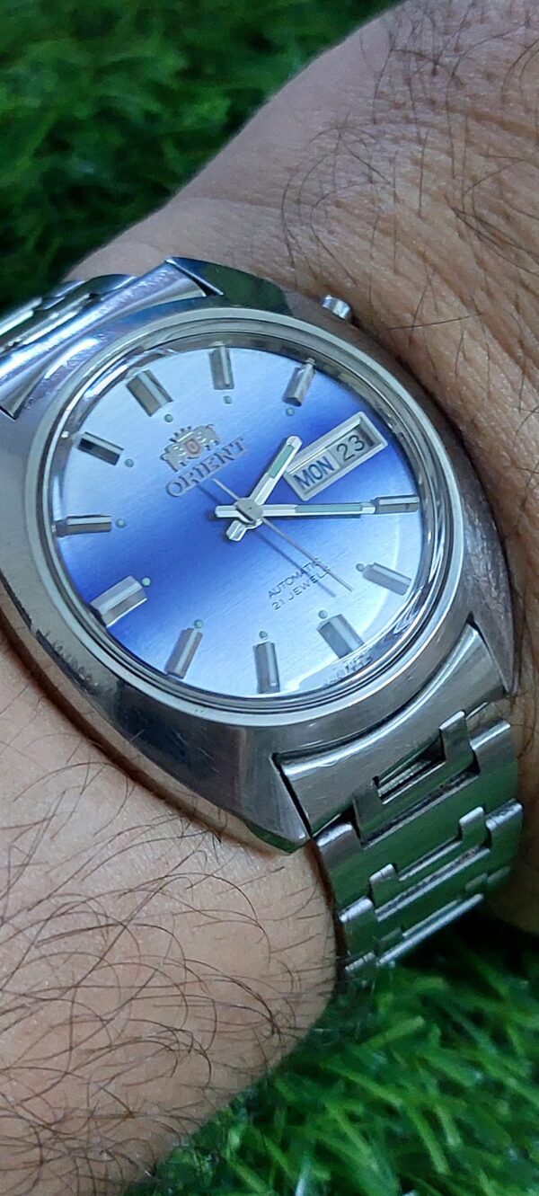 Beautiful Orient Blue Dial Japan made Automatic watch for Men