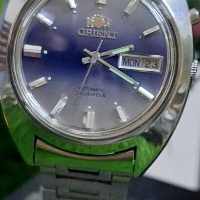 Beautiful Orient Blue Dial Japan made Automatic watch for Men