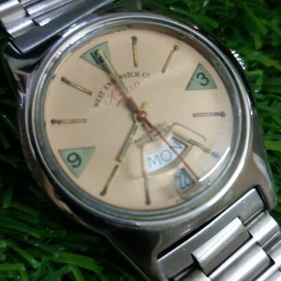 Vintage westend Sowar fan shape Calendar Automatic watch for Men - 1970s