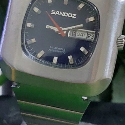 Vintage and Rare Sandoz Automatic watch 25-jewels Switzerland made for Men’s 1960’s