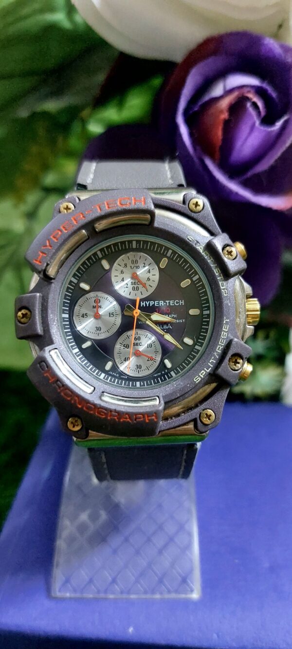 Very Rare Alba (seiko) Hyper- Tech 1/10 Chronograph Water resistant Japan made Quartz watch for Men