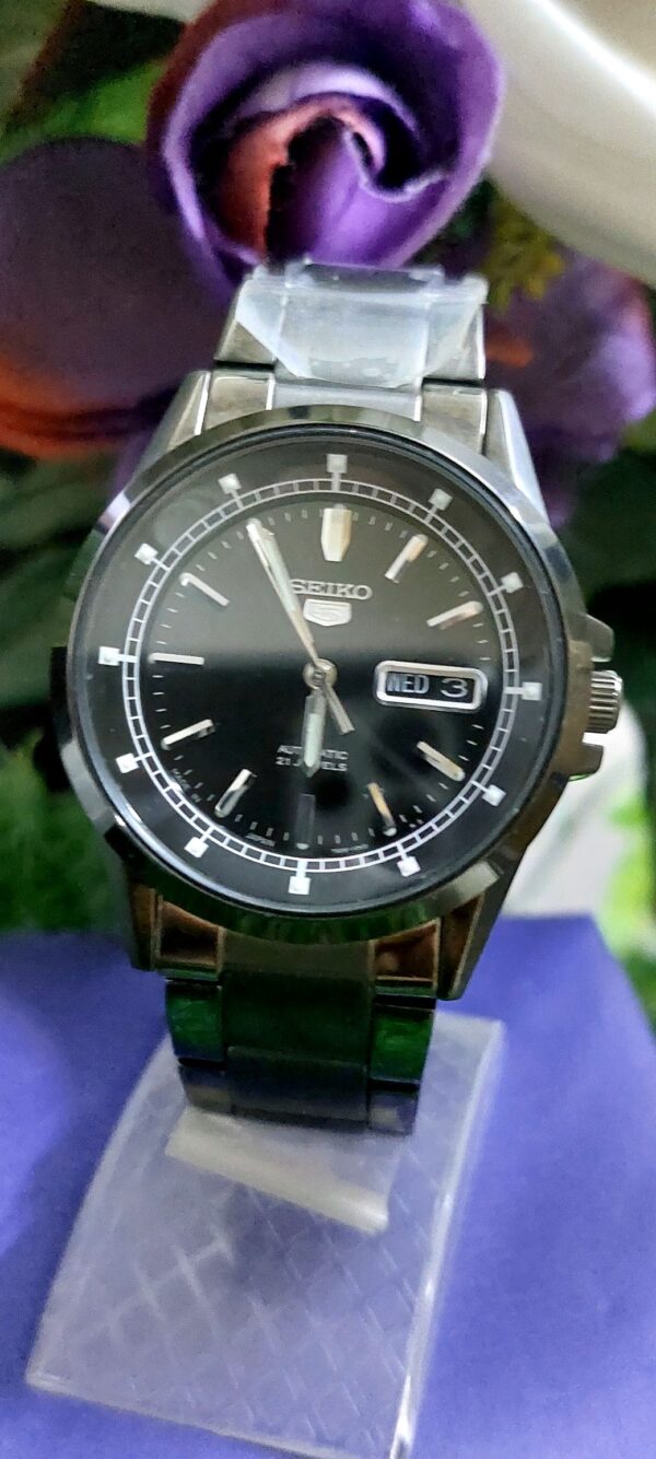 Beautiful Seiko 5 7s26c Black color Dial Black Body Japan made Automatic watch for Men - brand new
