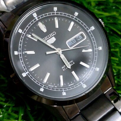 Beautiful Seiko 5 7s26c Black color Dial Black Body Japan made Automatic watch for Men - brand new