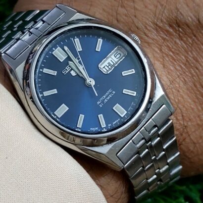 Beautiful and Vintage Seiko 5 - 7s26 Blue colour Dial Japan made Automatic watch for Men -