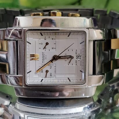 Tissot gent's chronograph wristwatch - 2000s sapphire crystal Switzerland made