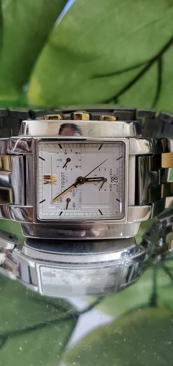 Tissot gent's chronograph wristwatch - 2000s sapphire crystal Switzerland made