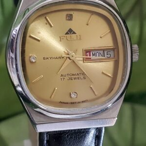 Rare and vintage Fuji Sky Hawk Automatic 17-jewel swiss made ETA 3812 watch for Men's