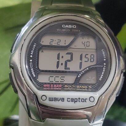Casio Men's WV58RD-1AJF Waveceptor Digital Atomic Sport Watch
