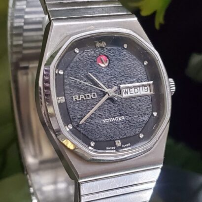 Rado - Voyager - Vintage - Men wrist watch 1980s automatic 25-jewels Switzerland made watch For Men's