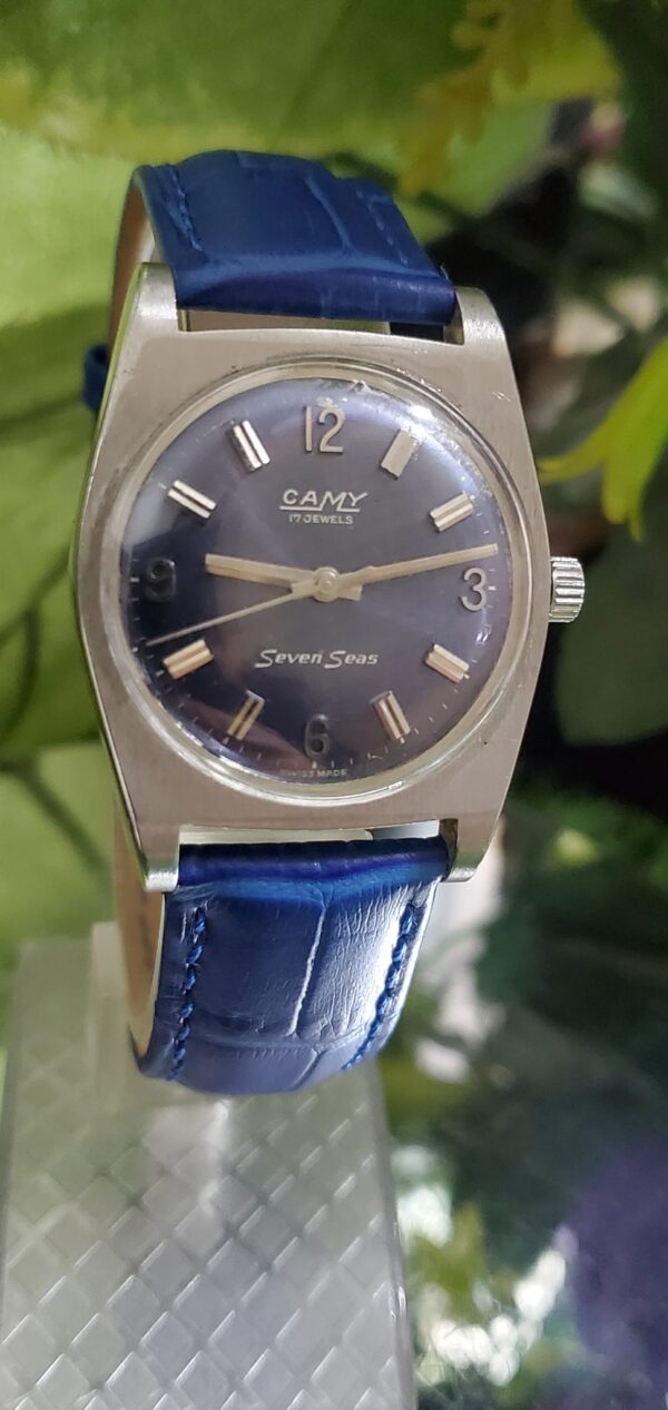 Vintage and Rare Camy Seven Seas Handwind Switzerland made watch for Men's