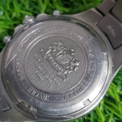 Festina Chronograph F16040 men's wristwatch titanium silver