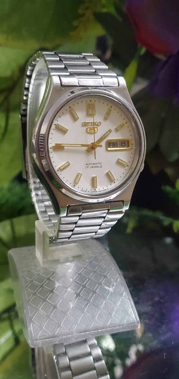 Seiko 5 Automatic 7009 white Dial Japan made Men's Watch