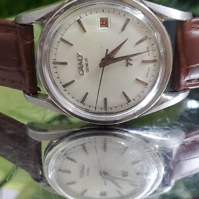 Rare and Vintage Camy Geneve Sputnik 77 Jewels Switzerland made watch for Men's