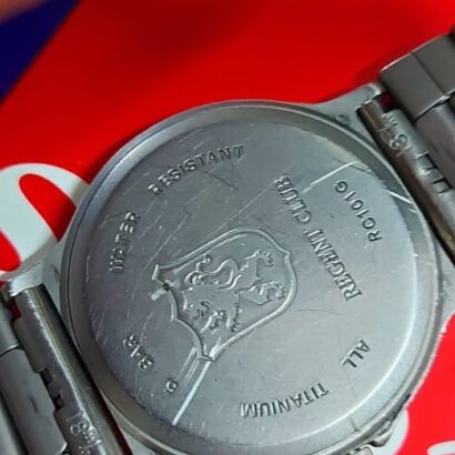 Titan Regent Club Titanium Quartz Wristwatch For Unisex