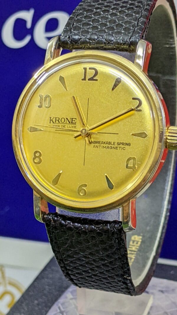 KRONE SUPER DE LUXE ANTIMAGNETIC UNBREAKABLE SPRING watch for Men's