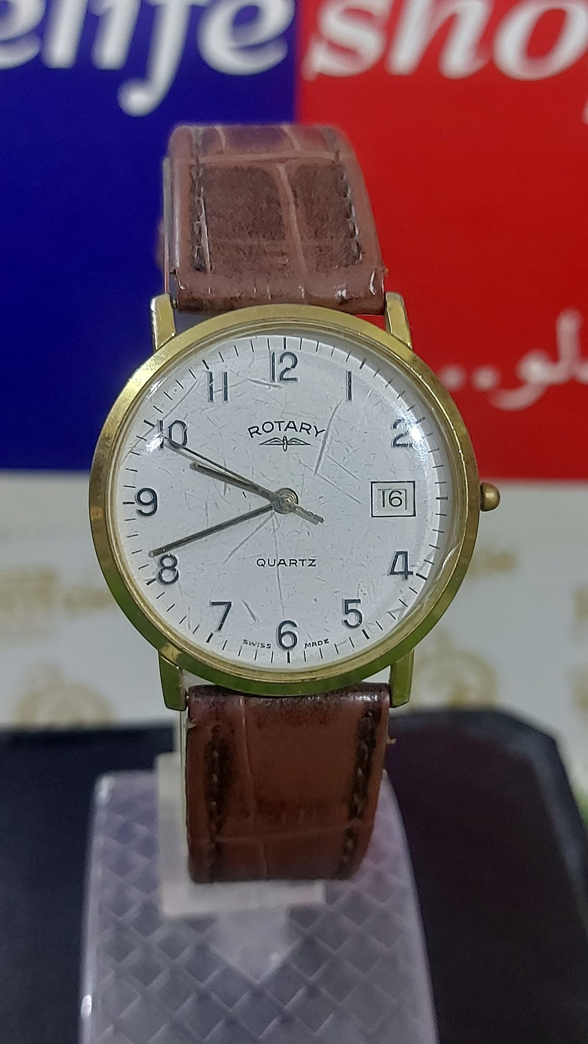 Vintage Rotary quartz men's wristwatch