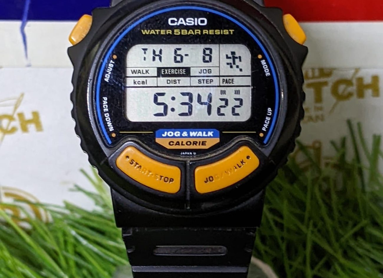 Vintage NOS 1990 Casio JC-10 Digital Jogging Watch Made in Japan Module 879