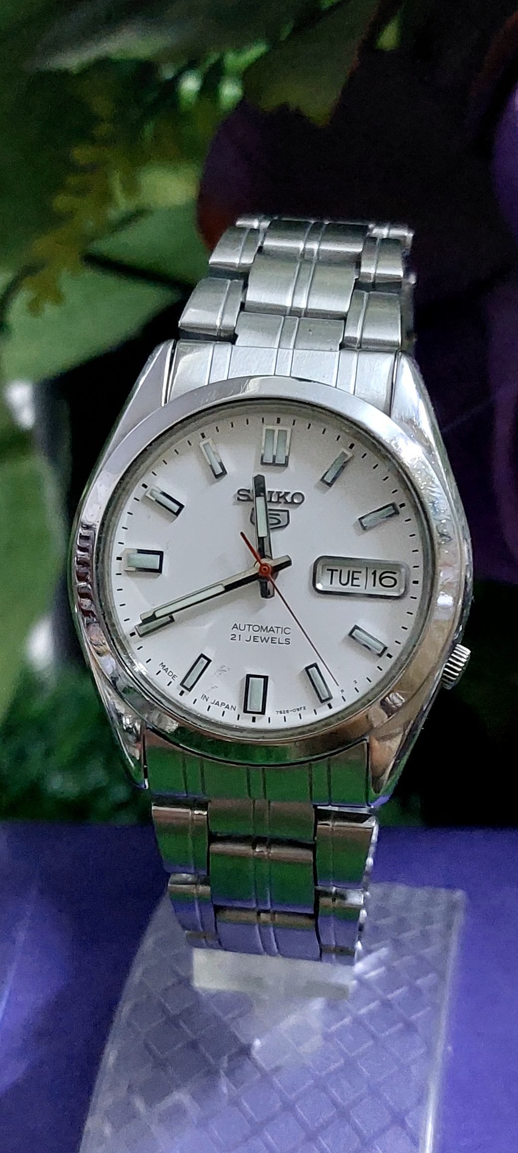 Beautiful Seiko 5 7s26 white color Dial Japan made Automatic watch for Men